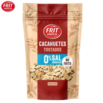 Doypack Cacahuete repelado sin sal  120 Grs. (1Uds)
