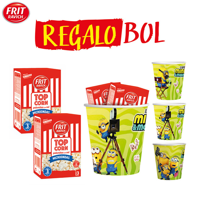 Palomitas Microondas 2xPack 3 Uds.+Bol (6Uds)