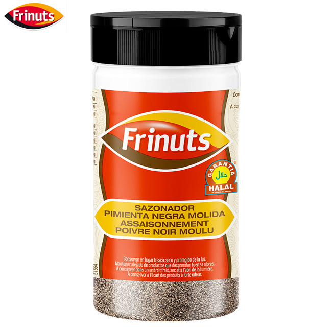 Frinuts Pimienta negra molida 130 Grs. (12Uds)