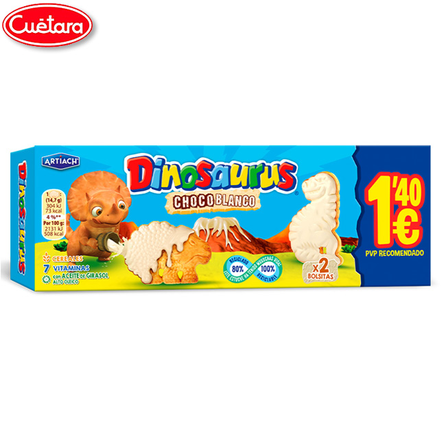 Dinosaurus Chocolate Blanco 1'40 EUR (12Uds)