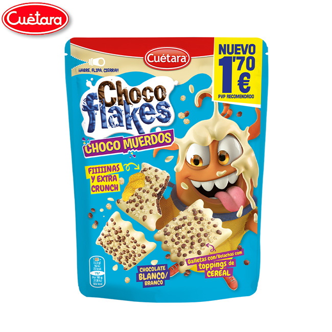 Flakes Choco muerdos blanco 1'60 EUR (8Uds)