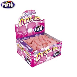 Corazones Fresa Fini (75Uds)