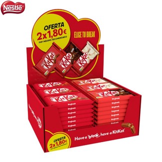 Expositor KitKat 2x1'50 EUR 60 Uds. (LOTE)