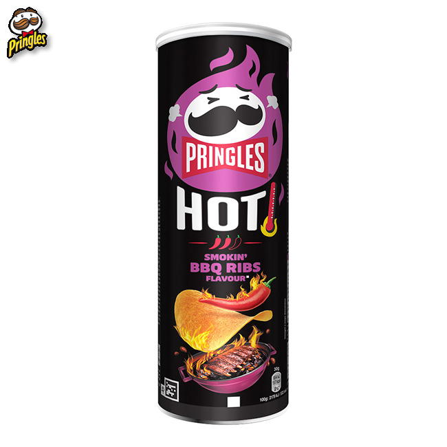 Pringles Hot BBQ 160 Grs. (1Uds)