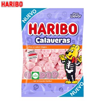 Calaveras Rellenas Haribo 100 Grs. (18Uds)