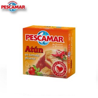 Atún en tomate picante Pescamar (25Uds)